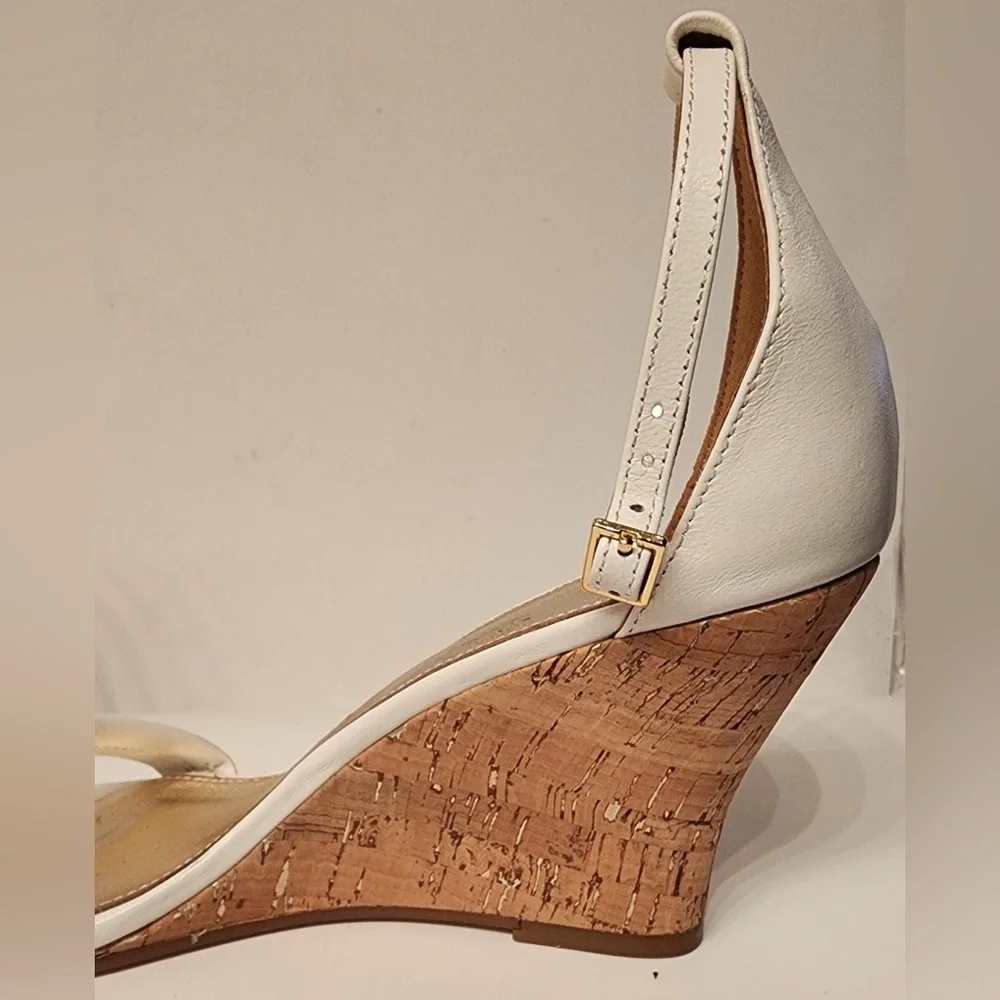 Lilly Pulitzer Jenna Wedge Sandals Women’s White Size 10